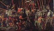 UCCELLO, Paolo The battle of San Romano the intervention of Micheletto there Cotignola USA oil painting artist